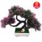 假花仿真花装饰客厅塑料花绿植迎客松酒柜创意摆件工艺品盆景有鸟