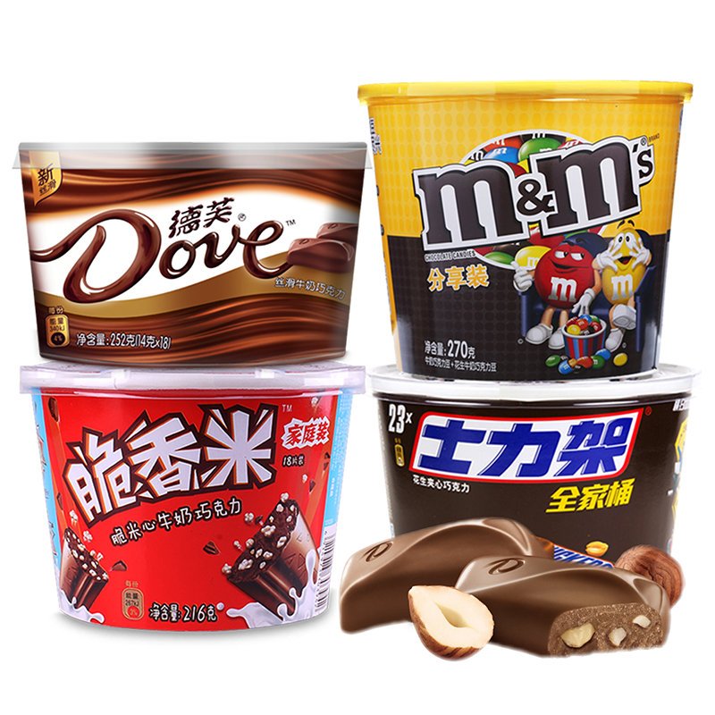 德芙脆香米巧克力多口味组合装年货休闲零食小吃大礼包
