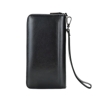 苏宁宜品&一禾亼物真皮长款钱包男多功能大容量手拿手机包钱包多卡位卡包现金收纳袋3053