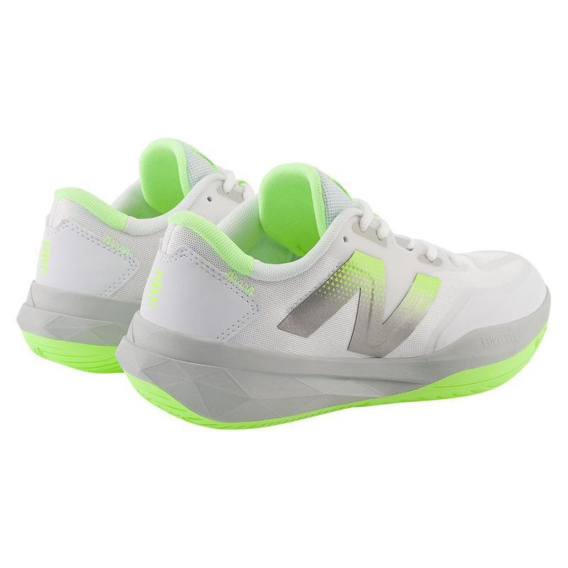 新百伦(New Balance)NewBalance女子网球鞋白色荧光绿透气耐磨专