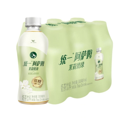 统一阿萨姆茉莉奶绿300ml*6瓶