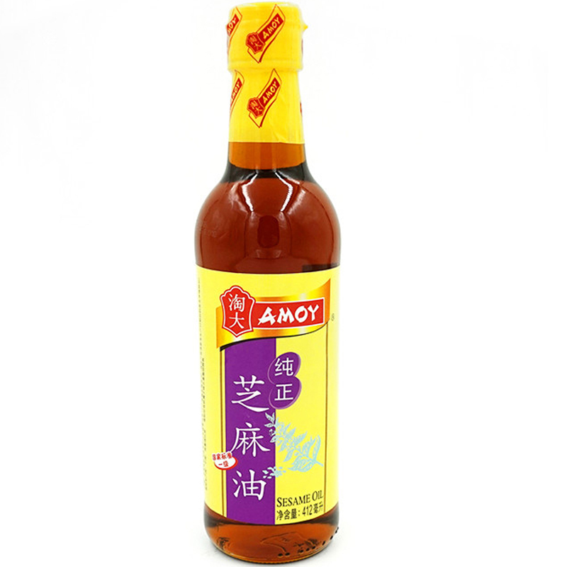 淘大(AMOY)芝麻油412ml/瓶装 调味品调味油麻油 凉拌 调味香油 调味凉拌菜烹饪火锅