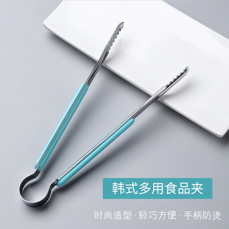 户外烧烤工具不锈钢碳夹食品夹子用具长夹子配件面包食物钳子