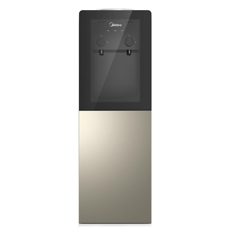 Midea/美的硬核饮水机立式冷热家用全自动上水小型 器热水机 摩卡金 冰热