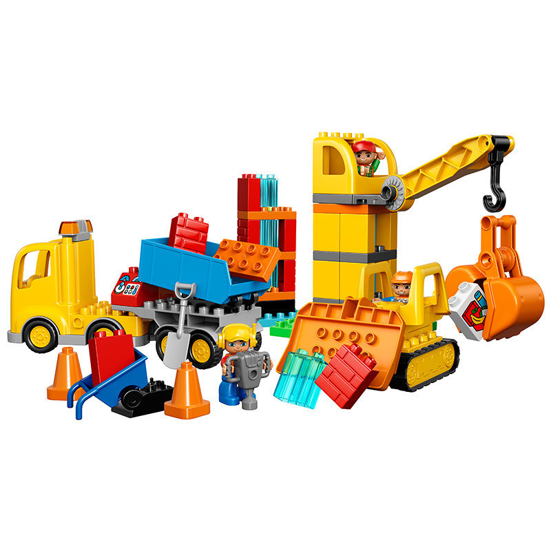 乐高(LEGO)DUPLO得宝系列 大型建筑工地 拼插积木塑料玩具 10813 2-5岁 块数50-100块