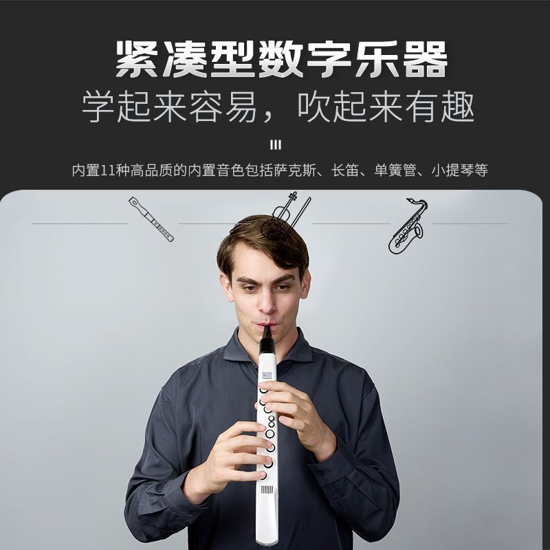 罗兰(Roland)AE-01C电吹管新型电子萨克斯支持蓝牙初学者成人老年人电子管乐