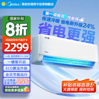 美的空调挂机1.5匹 冷静星新款 新一级能效 变频冷暖 省电壁挂式卧室 国家补贴家用空调KFR-35GW/PH2