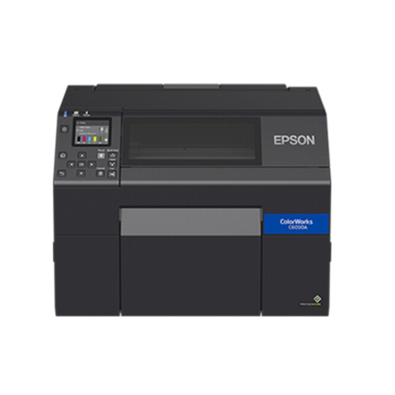 爱普生(EPSON) CW-C6030A 工业彩色标签机/条码打印机 自裁切 桌面型数码标签印刷机 卷筒不干胶喷墨打印高清大图