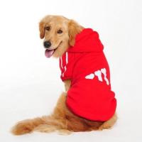 大型犬金毛大狗边牧萨摩法斗秋冬新款保暖宠物衣服狗狗衣服泰迪 大狗阿迪红色 3XL(建议12-16斤左右)