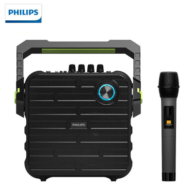 飞利浦(Philips)SD60S广场舞音响 音箱低音炮户外音箱 蓝牙音响大功率唱歌便携式手提音响黑色