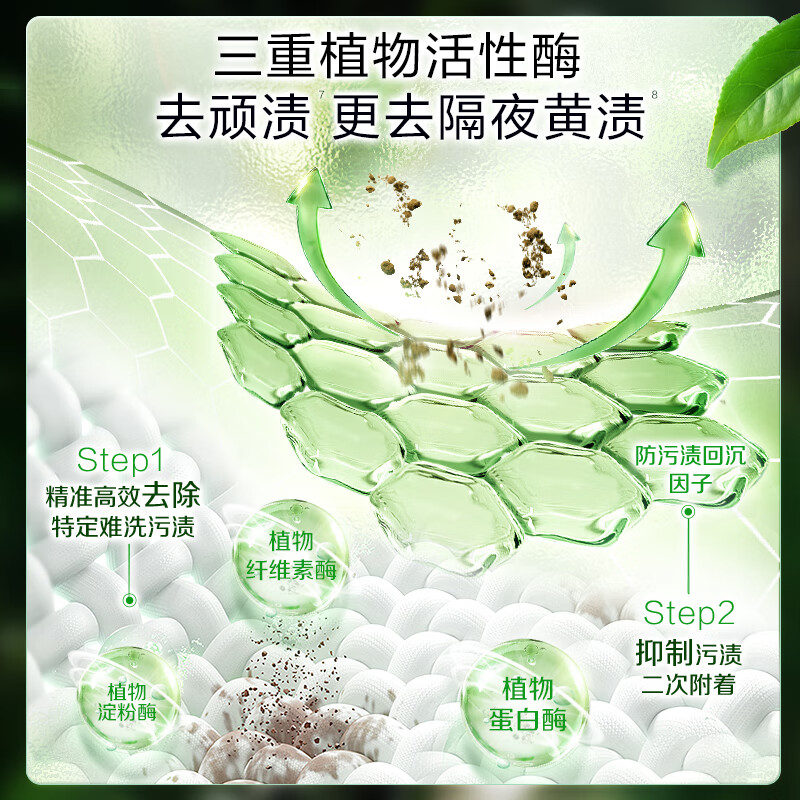 立白卫仕天然除菌洗衣液 青翠茶园 2kg单瓶 除菌率99.99%高清大图