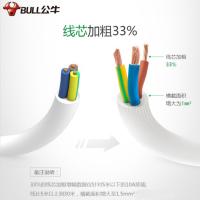 公牛GNV-UU215T尊享版魔方USB防过充插座 插线板/插排 3USB+3孔全长1.5米