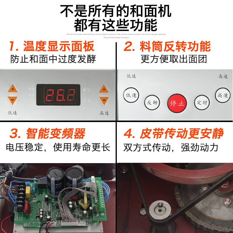 圣托(Shentop)20L和面机8KG 全自动揉面机 面粉搅拌机DGB01高清大图
