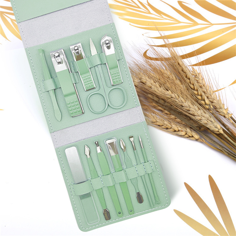 艾逸瑶选 娜塔莎马卡龙修容修甲工具13件套 GJ-8013高清大图