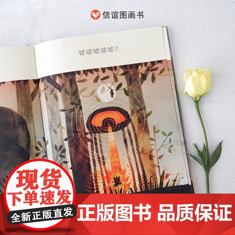 天上掉下一块大石头精装硬壳幼儿园绘本阅读儿童少儿图画书儿童故事培养0-6到8岁幼儿亲子睡前故事书小学课外宝宝早教书信谊正高清大图