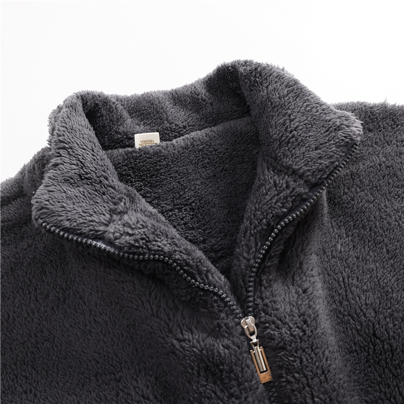 浪莎珊瑚绒男士睡衣秋冬季加绒加厚保暖法兰绒青年冬天大码家居服高清大图