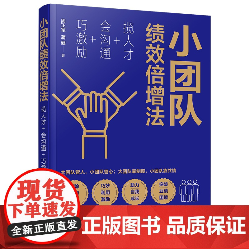 小团队绩效倍增法 揽人才会沟通巧激励 企业管理者公司老板经营小团队打造建设运营管理指导书HR人才招募内部沟通全面运营参考