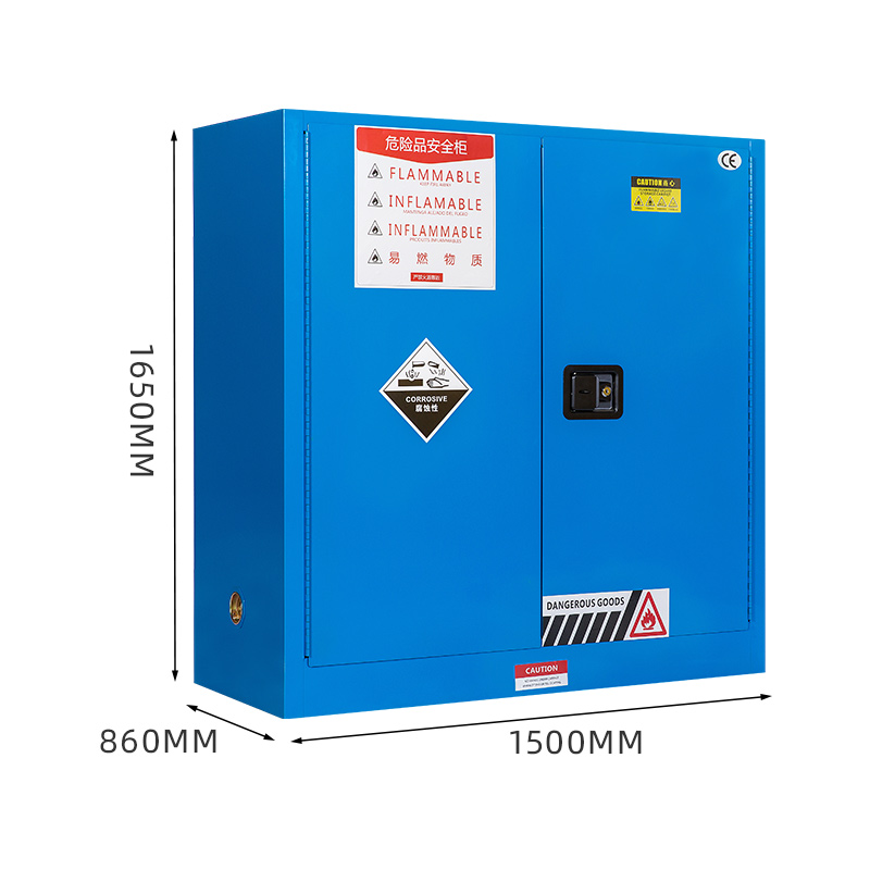 臻远zyaqg-b110工业安全柜防爆柜化学品实验柜易燃液体存储柜 110加仑蓝色高清大图
