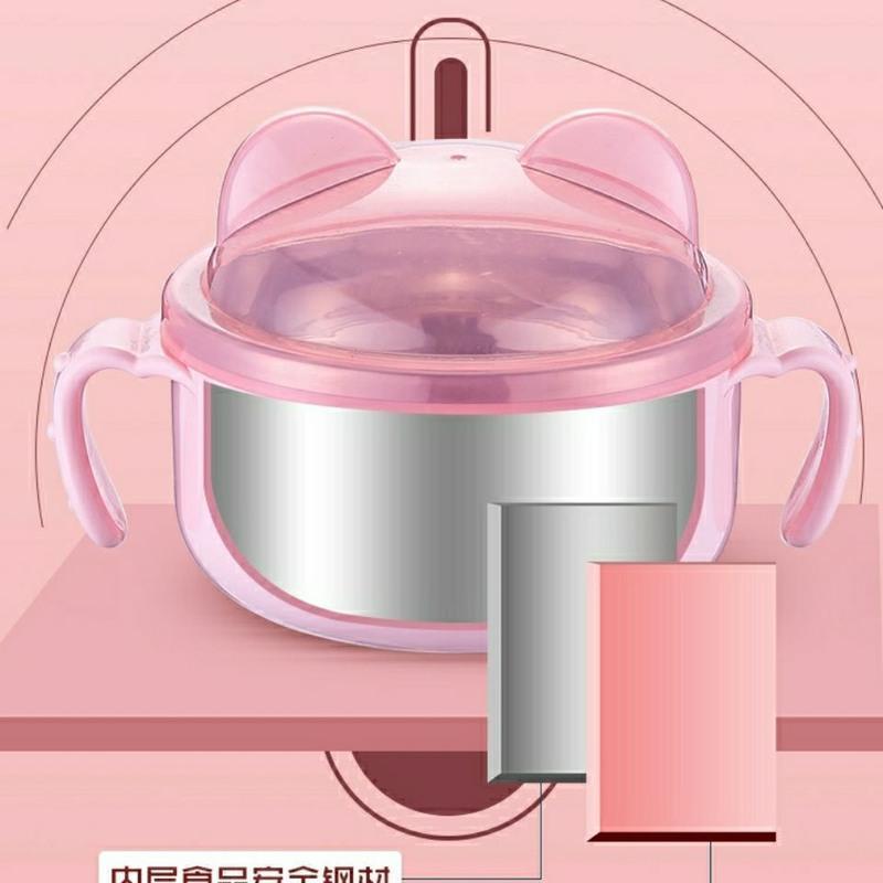 随机发货(不予备注) 304儿童卡通杯 304不锈钢卡通碗卡通杯叉子汤勺全套防烫不锈钢儿童训练辅食餐具