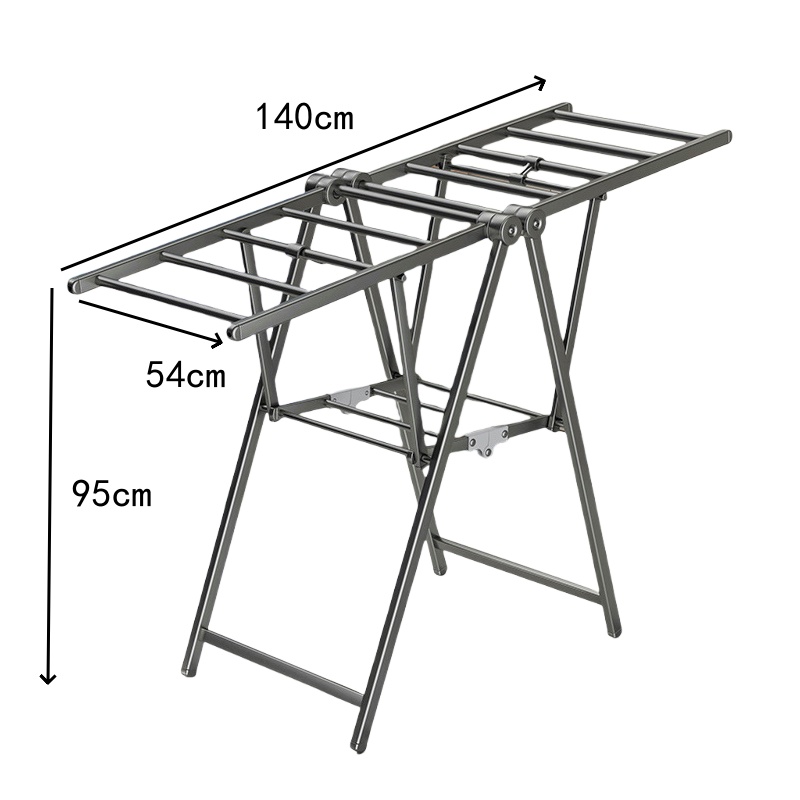 珂攸洋落地晾衣架标准黑 140*54*95cm