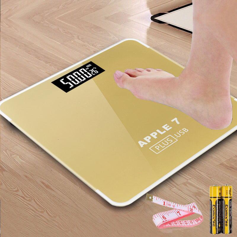 家用体重秤纳丽雅人体称健康秤平板称电子秤磅成人称体重计重器苹果7