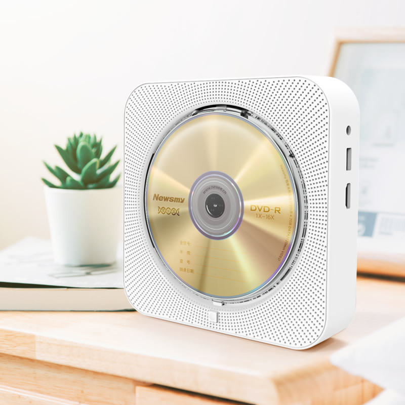 纽kc908壁挂式cd机专辑播放器 家用高清便携英语学习cd机随身听dvd