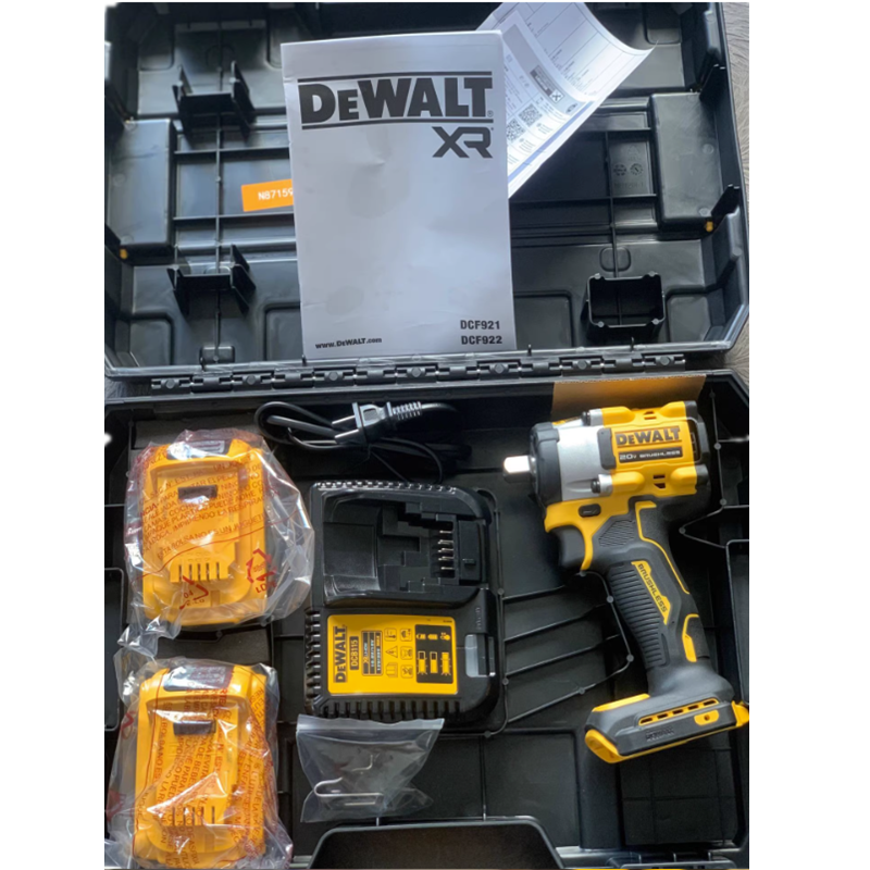 得伟20V锂电无刷1/2“紧凑型冲击扳手2x4.0Ah套装 DCF922M2-A9 套高清大图