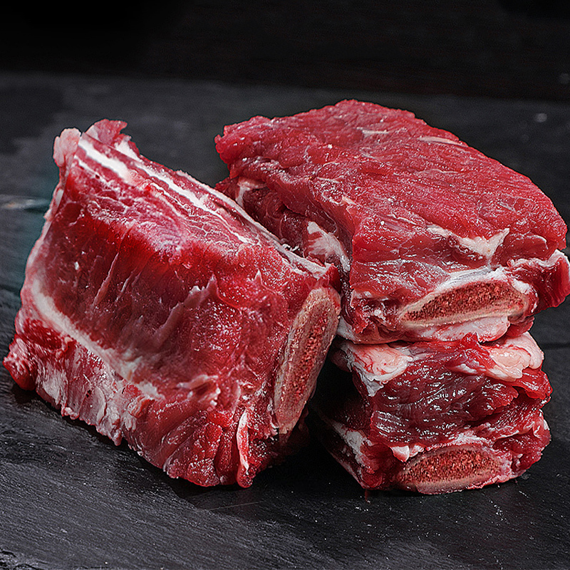 货出六盘 宁夏西吉 谷草饲喂养 六盘山牛肉 精品黄牛牛排骨切块2斤