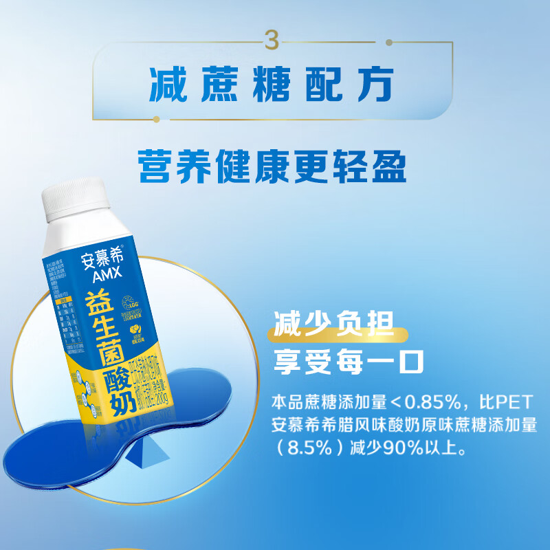伊利安慕希AMX利乐冠益生菌酸奶200g*10盒 礼盒装高清大图