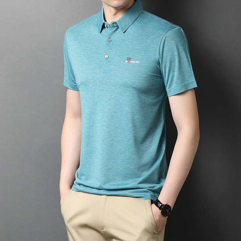 梵克公牛男士短袖t恤男棉t潮流刺绣夏季男士体恤上衣半袖翻领保罗polo