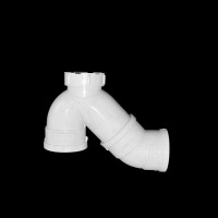 汇特益 排水防臭弯头防反溢沉水弯头 PVC50 P型存水弯头带检查口 10个/组(单位:组)
