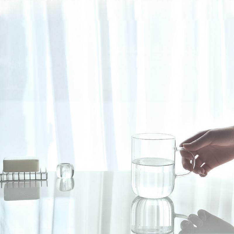 附手柄玻璃洗漱杯套装/带把漱口杯 刷牙涮口 洗漱杯