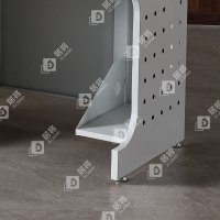 居将 JJ4012430 隐藏式翻转电脑桌培训桌教室机房多媒体学习桌办公桌D款三人位