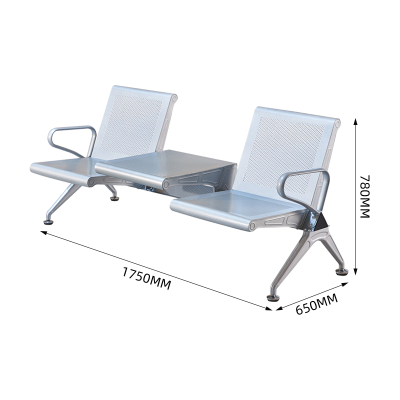 中豫鑫泽 ZYXZ5021033 连排椅机场椅公共座椅长椅等候椅 二人位加茶几高清大图