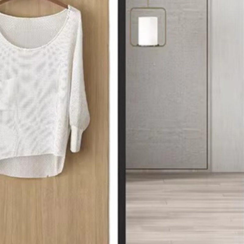 乐琪艺 挂衣板穿衣镜 1.8m 套高清大图