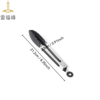 雷福峰硅胶食物夹烘培面包夹黑色7寸/个