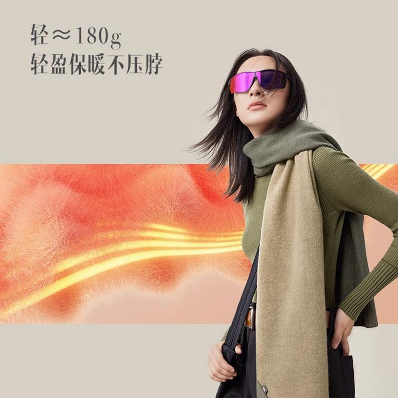 蕉下羊毛围巾HW381女冬季防风保暖百搭空调房披肩红色送礼围脖男