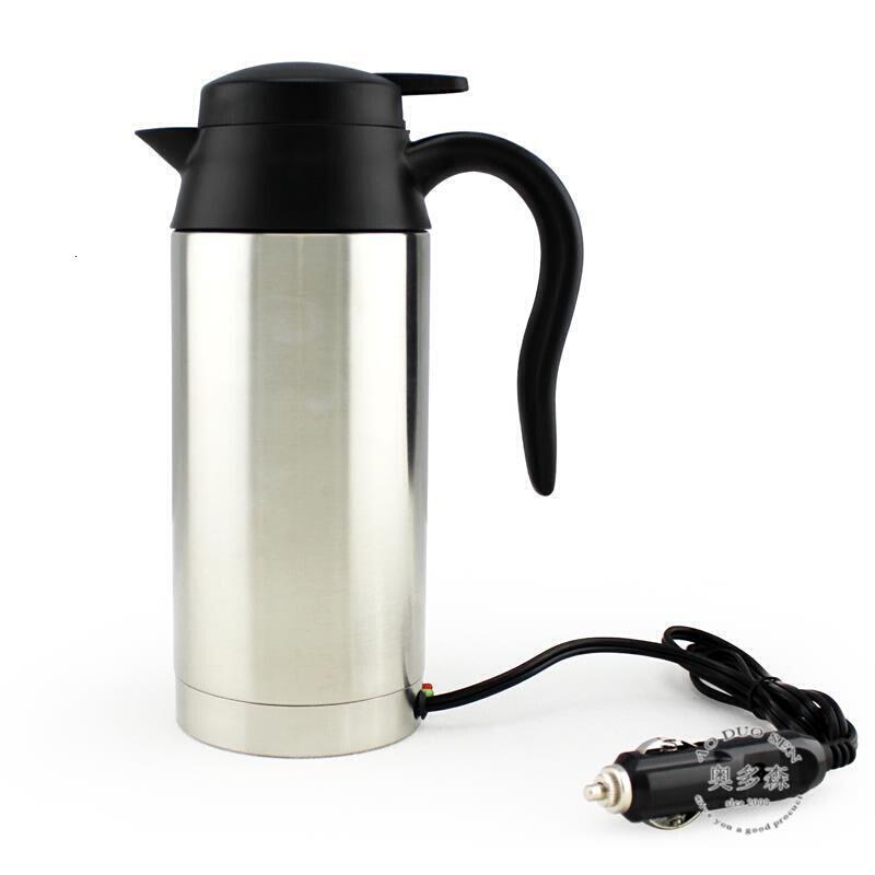 车载加热水杯开水瓶容量泡茶底座通用汽车器度饮水机旅游学生汽车卡车保温杯电热水杯运动户1000ML24V