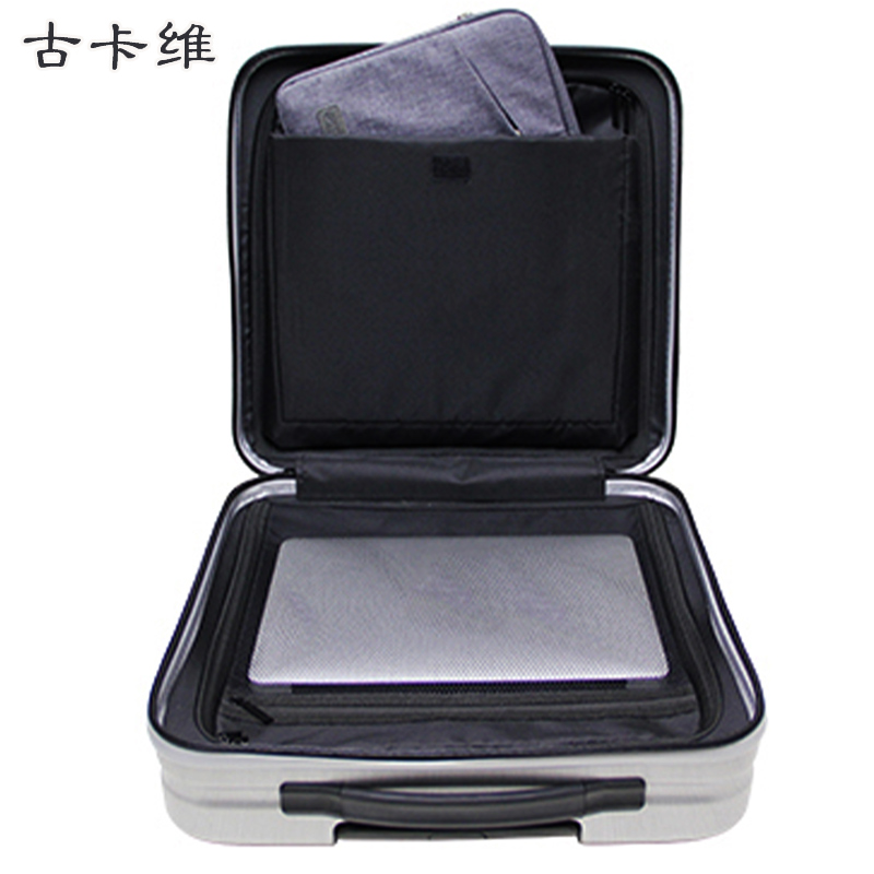 古卡维 子母登机箱 黑色18寸拉链款2001TA高清大图