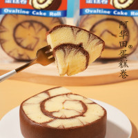 鲜尝厚买阿华田蛋糕卷1000g 可可味瑞士卷夹心蛋糕面包独立包装早餐零食两斤装