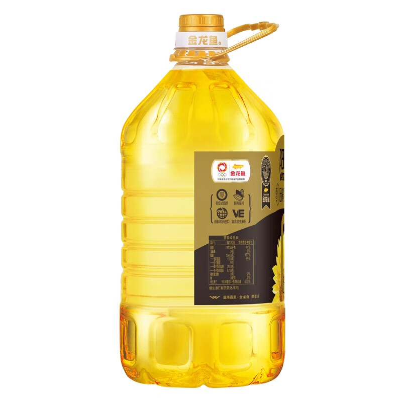 金龙鱼阳光零反式脂肪压榨葵花仁油5L油高清大图