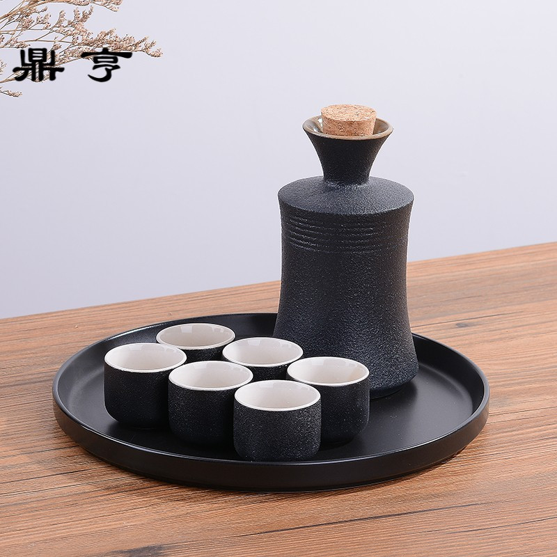 鼎亨特价复古陶瓷酒具分酒器白酒烈酒杯黄酒杯酒盅小酒杯创意酒壶