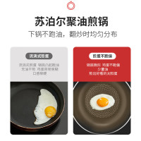 苏泊尔(SUPOR)不粘锅平底锅煎锅炒菜锅火红点聚油底加深牛排锅燃气电磁炉通用 PJ26R4 26cm