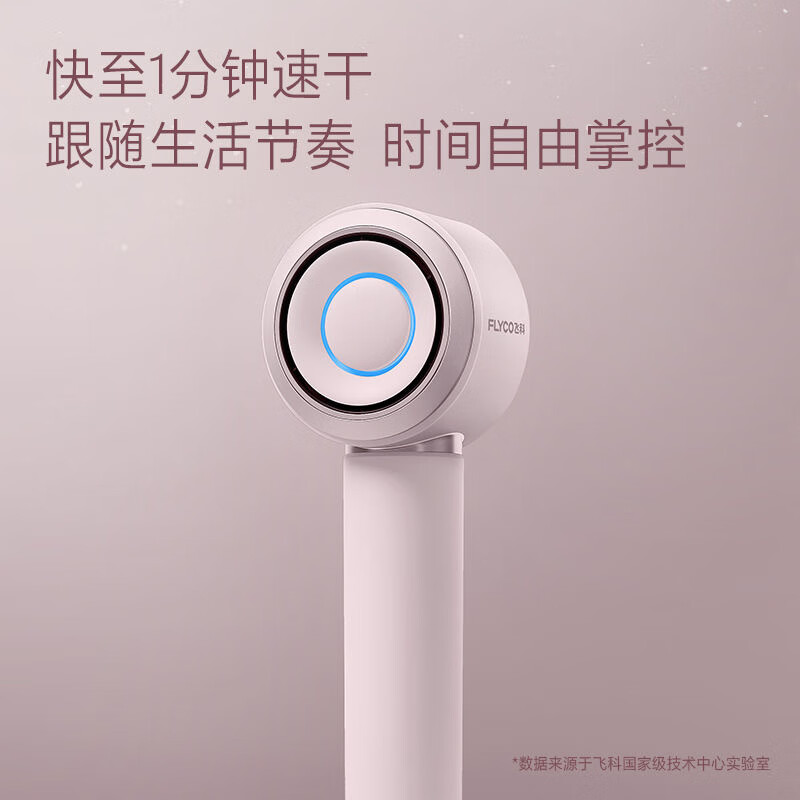飞科高速吹风机家用电吹风筒大功率负离子护发速干学生宿舍节日送礼物 FH6371钻石粉高清大图