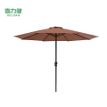 喜力健 户外休闲遮阳伞 D顶咖啡色-不含底座-2.7米 把