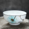 苏氏陶瓷( SUSHI CERAMICS)汤碗 梦之兰日韩欧式陶瓷面碗7英寸2只装釉下彩餐具