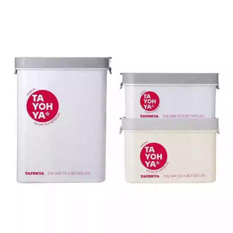 多样屋(TAYOHYA)焕新系列 分隔储物盒三件套杂粮存储密封防潮(小)TA11-0032BP高清大图