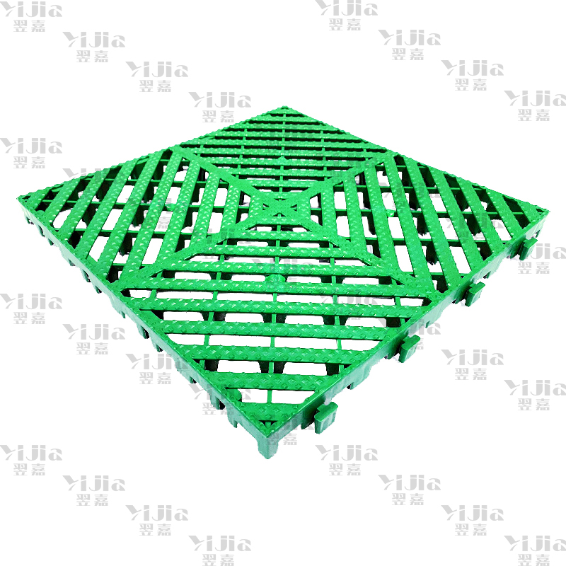 翌嘉 YJ3121309地格栅塑料拼接地板垫网格垫板 绿色