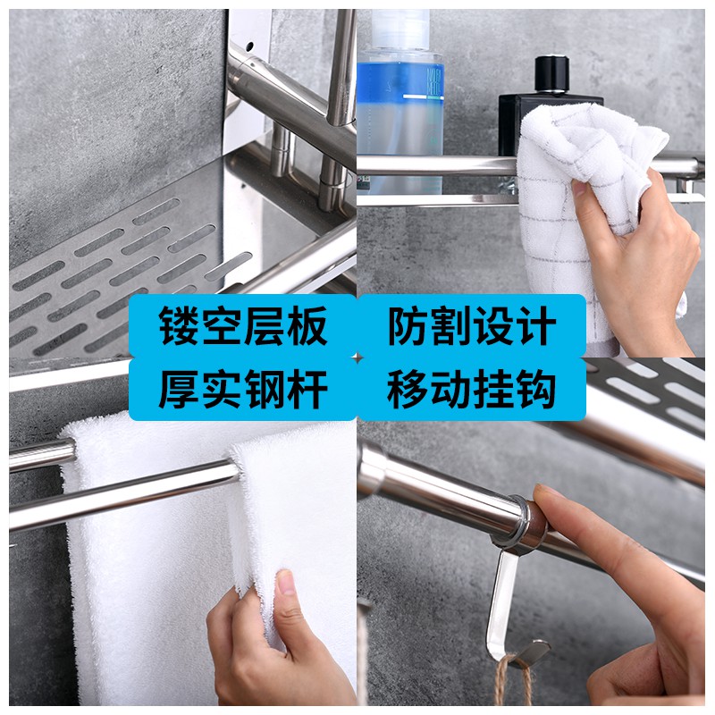 厨房锅盖架 壁挂免打孔墙上盖子收纳架家用多功能调味调料置物架收纳层架 三维工匠高清大图
