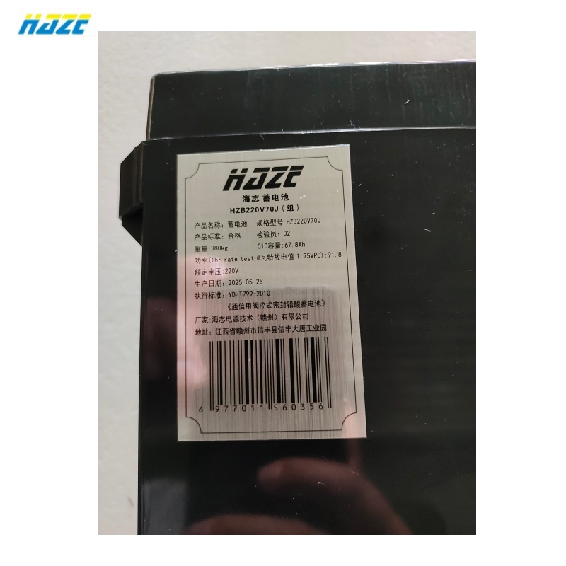 海志 蓄电池 HZB220V70J(组)高清大图